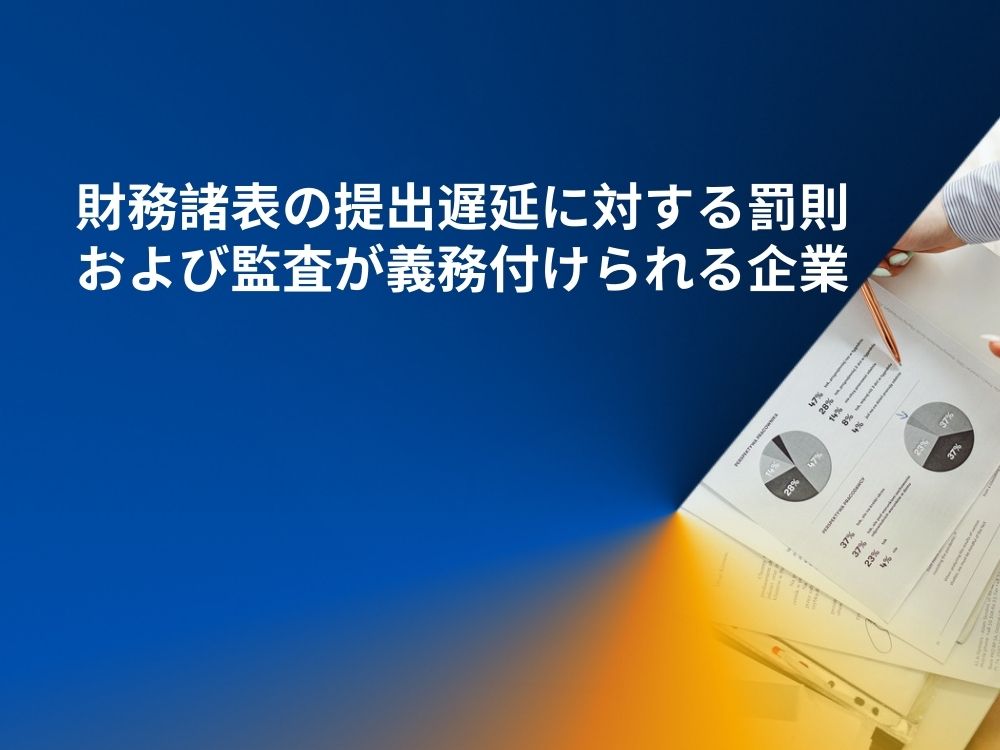 財務諸表の提出遅延に対する罰則および監査が義務付けられる企業