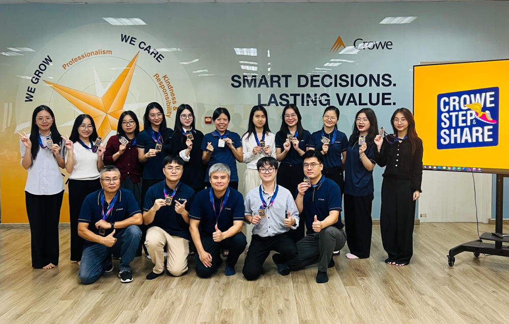 Crowe Step & Share – Chạy để khỏe, bước để vui, sẻ chia để gắn kết